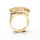 Emerald Halo Wedding Ring 11