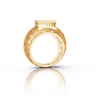 Emerald Halo Wedding Ring 14
