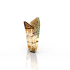Emerald Halo Wedding Ring 15