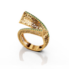 Emerald Halo Wedding Ring 15