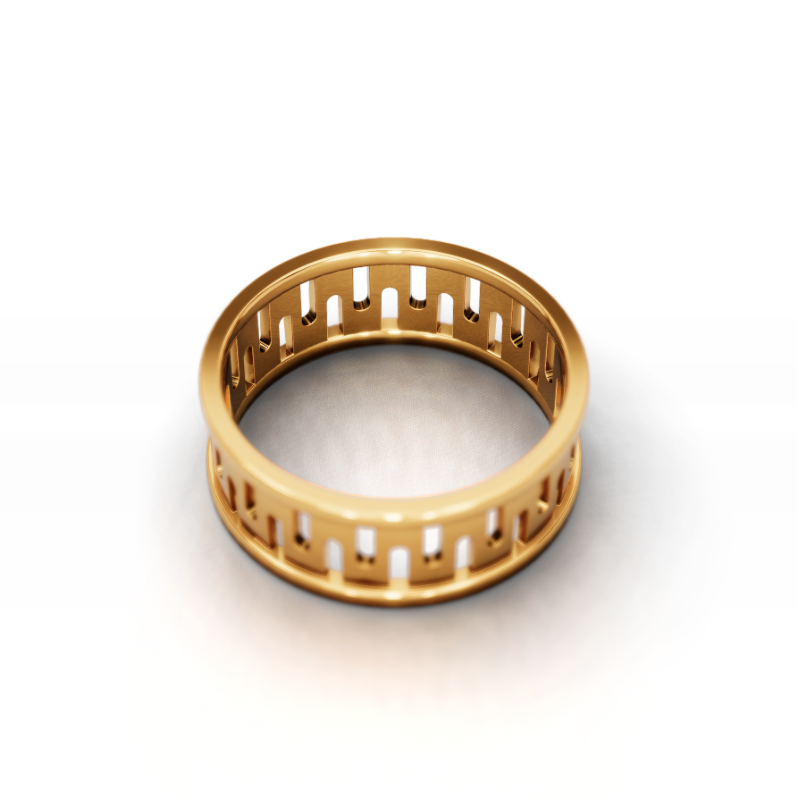 Emerald Halo Wedding Ring 6