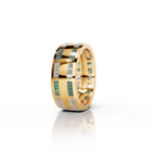 Emerald Halo Wedding Ring 7