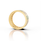 Emerald Halo Wedding Ring 7