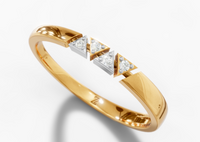 Triangle Diamond Band — three-quarter view