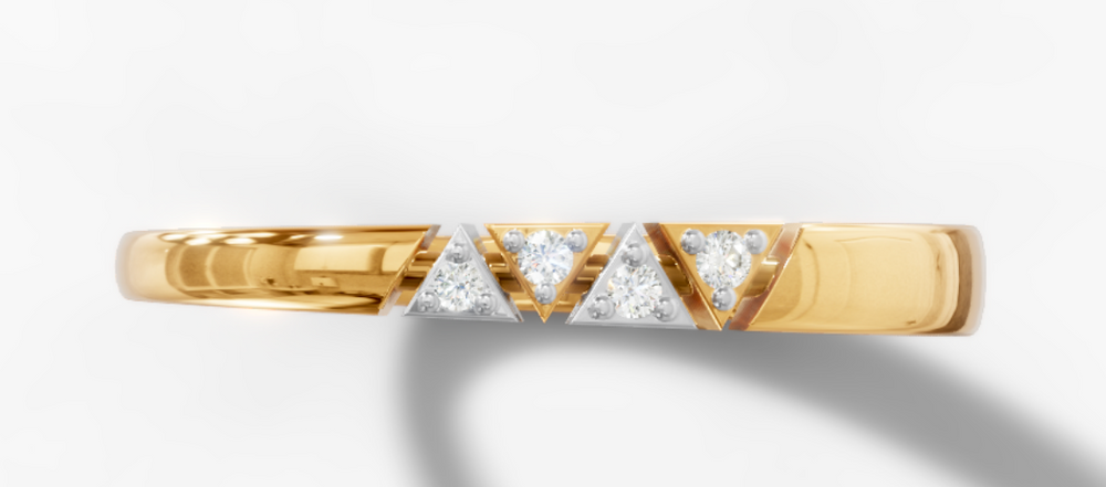 Triangle Diamond Band — top-down macro